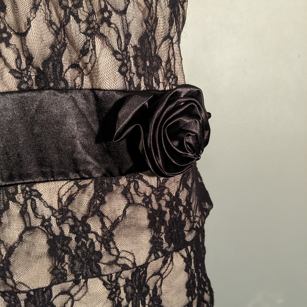 Black lace dress